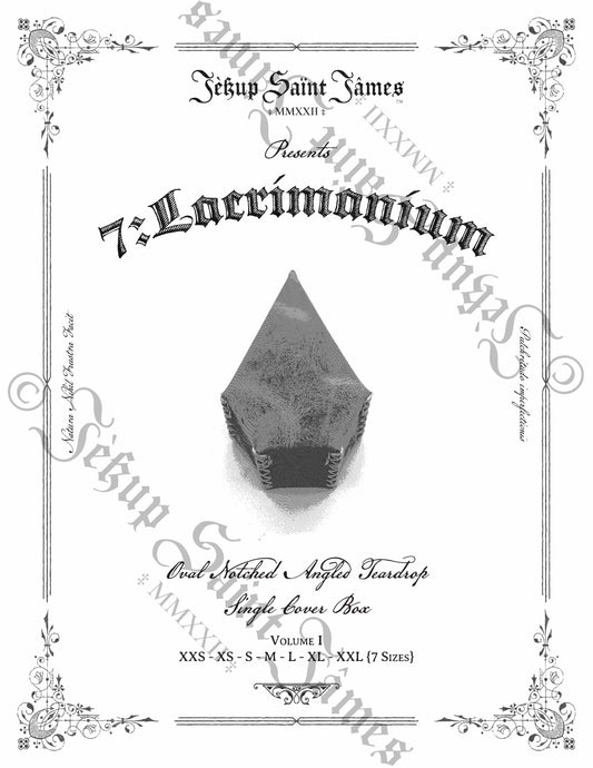 7.Lacrimanium: Teardrop Leather Box Sewing Digital Pattern {7 Sizes}