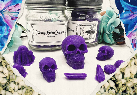 Cire de Proserpina: Handcrafted Mica Wax Skulls & Crystals {120g}