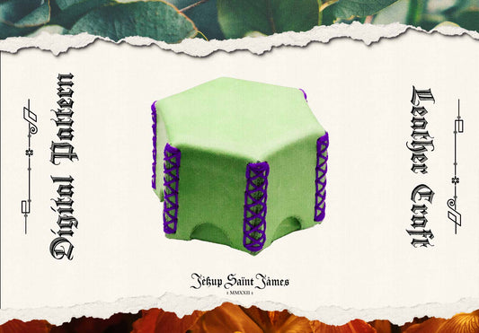 Hexanium: Vol. II: Hexagonal Leather Box Sewing Digital Pattern {5 Sizes}