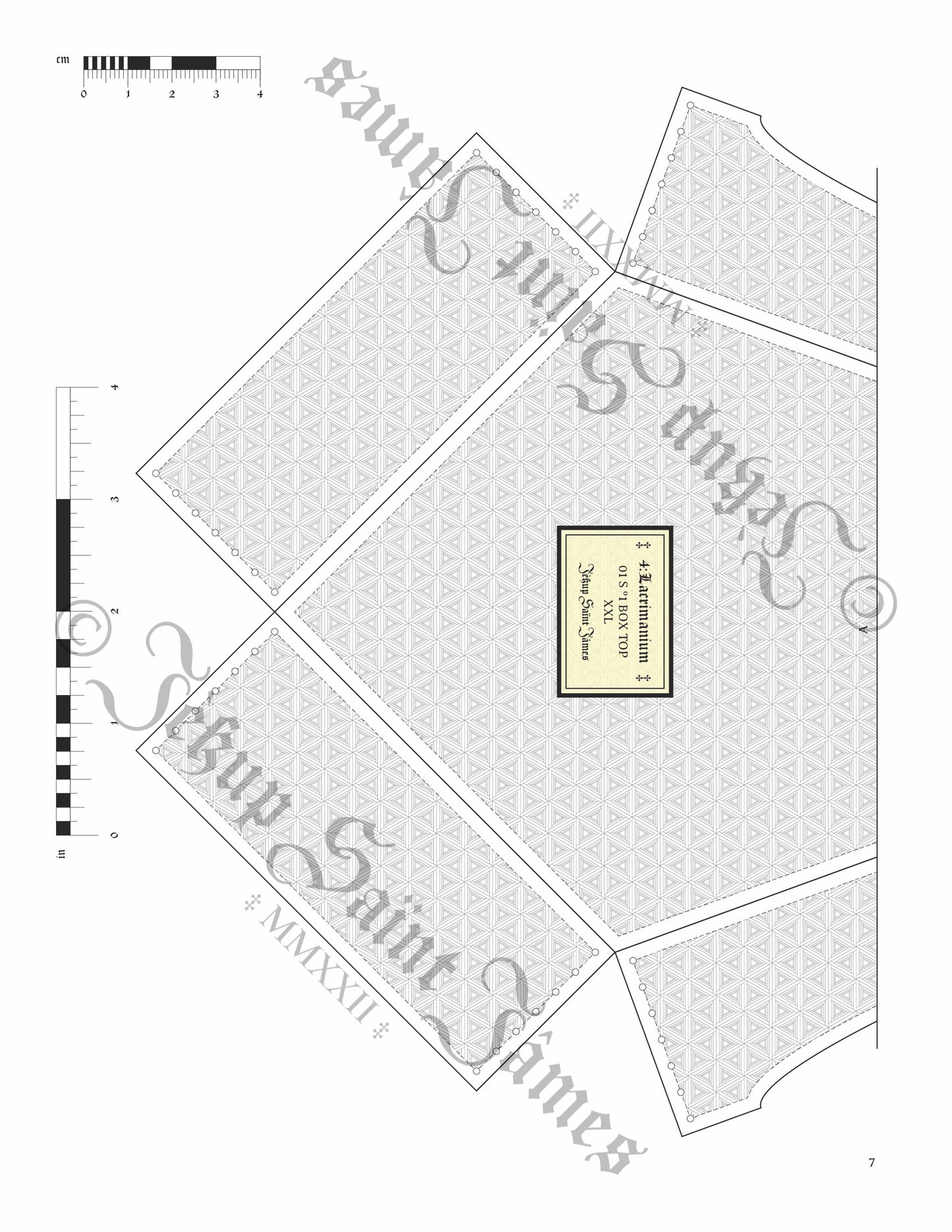 4.Lacrimanium: Digital Teardrop Leather Box Sewing Pattern {7 Sizes}