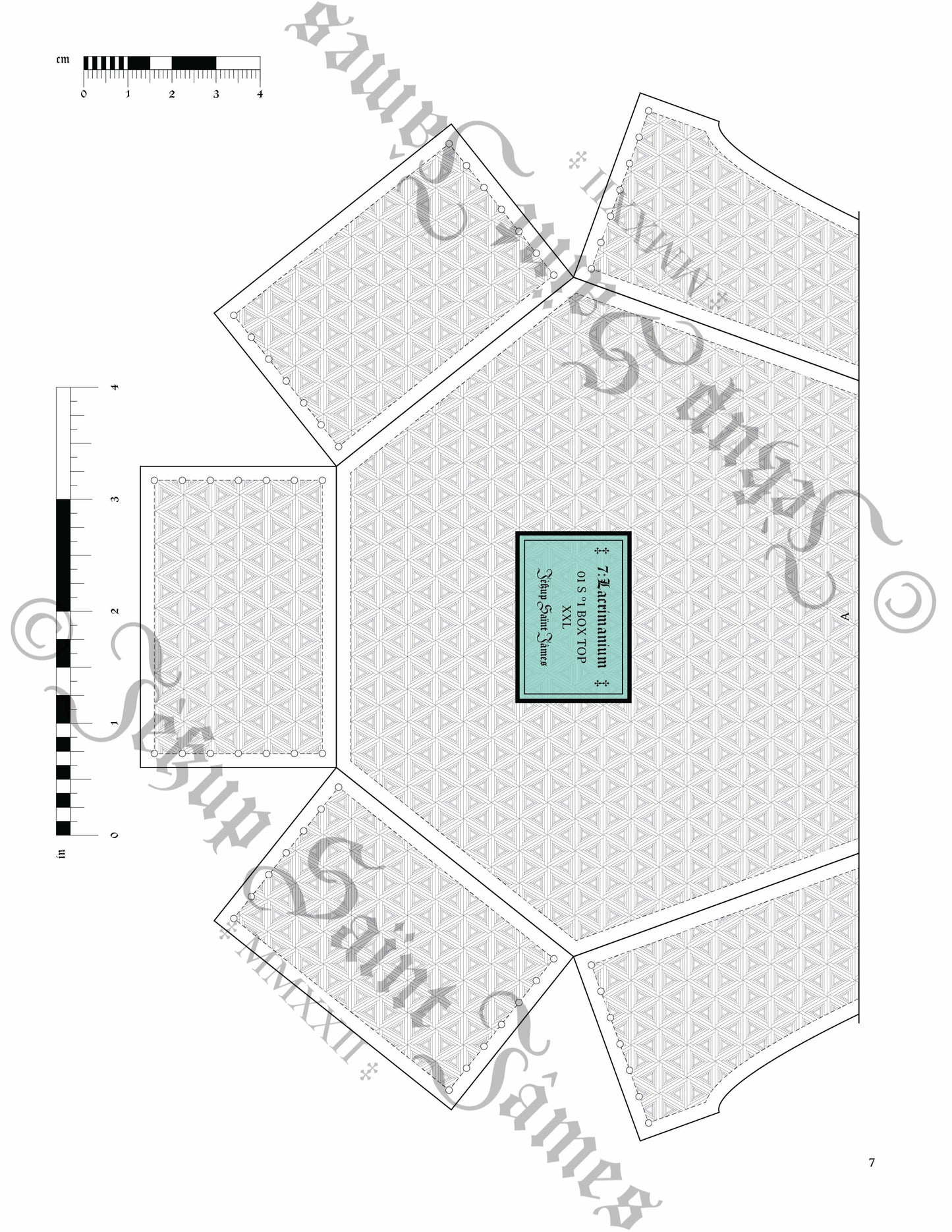 7.Lacrimanium: Teardrop Leather Box Sewing Digital Pattern {7 Sizes}