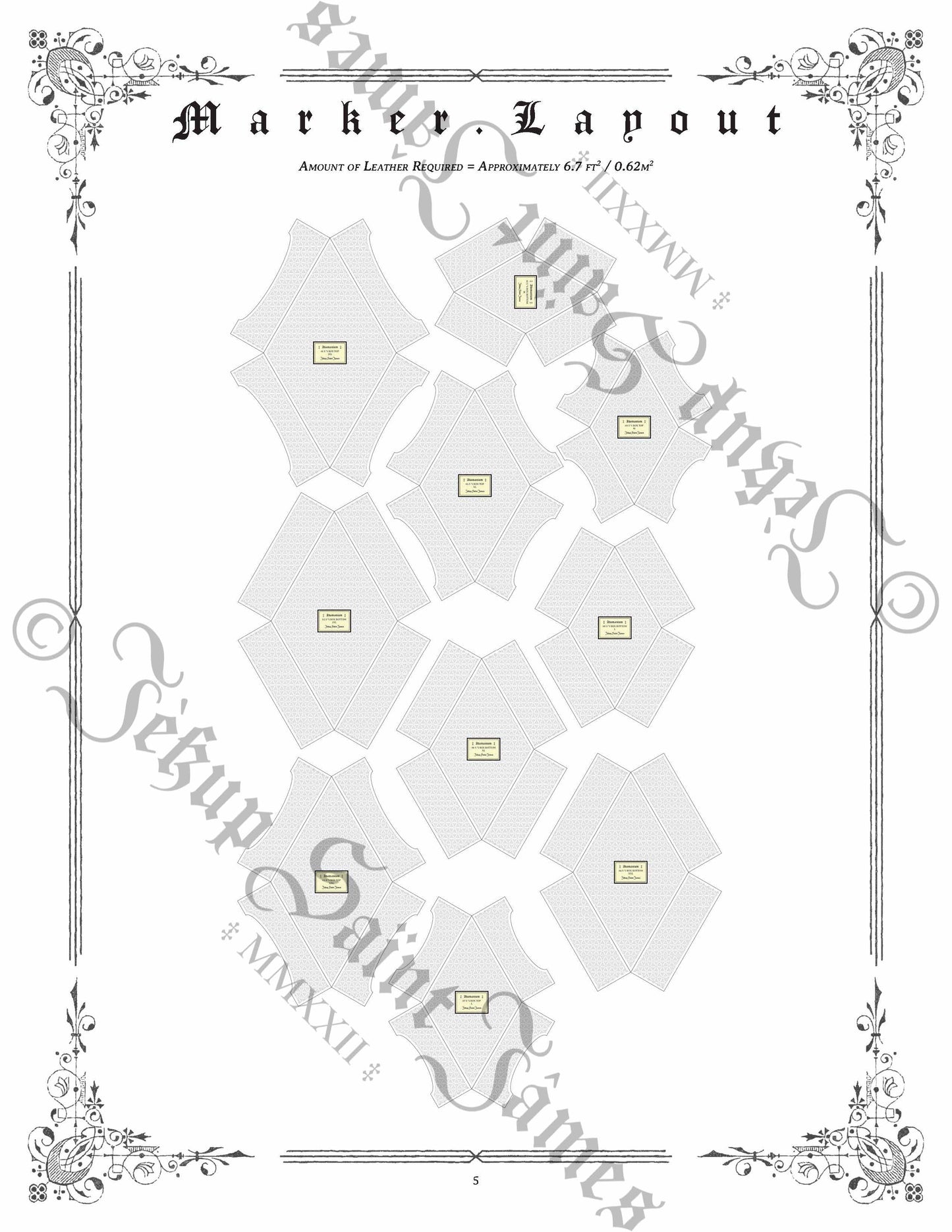 Adamanium: Vol. I: Diamond Leather Box Sewing Digital Pattern {5 Sizes}