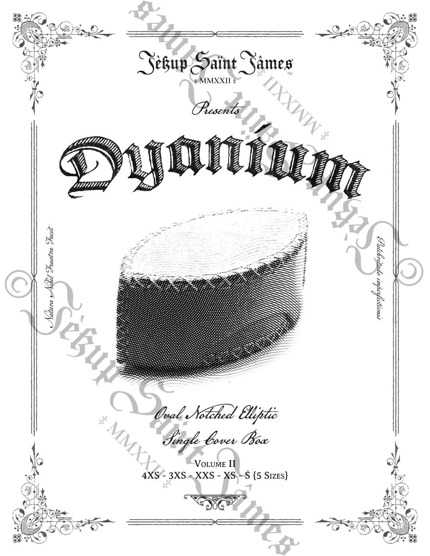 Dyanium: Vol. II: Oval Elliptical Leather Box Sewing Digital Pattern {5 Sizes}