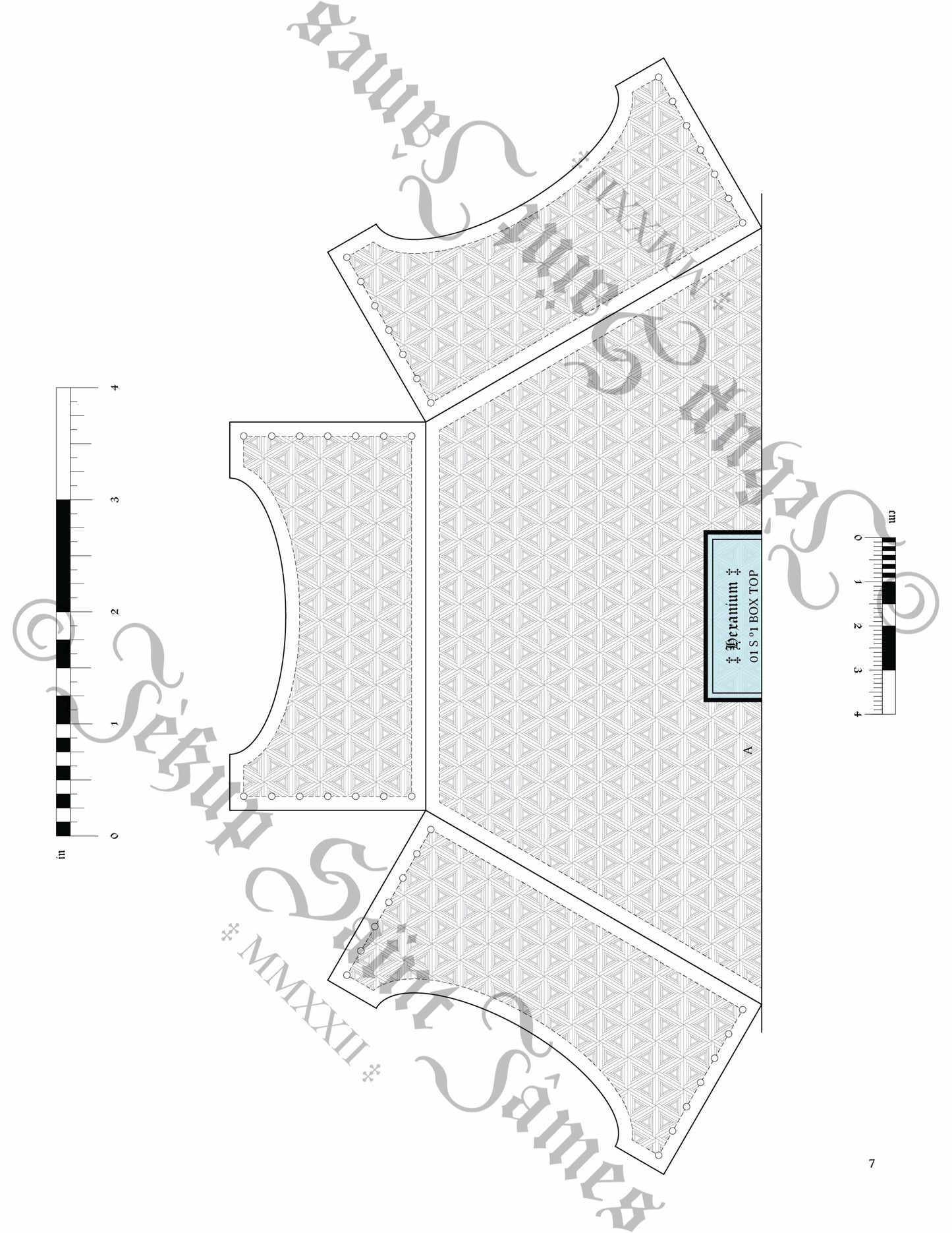 Hexanium: Vol. I: Square Leather Box Sewing Digital Pattern {5 Sizes}