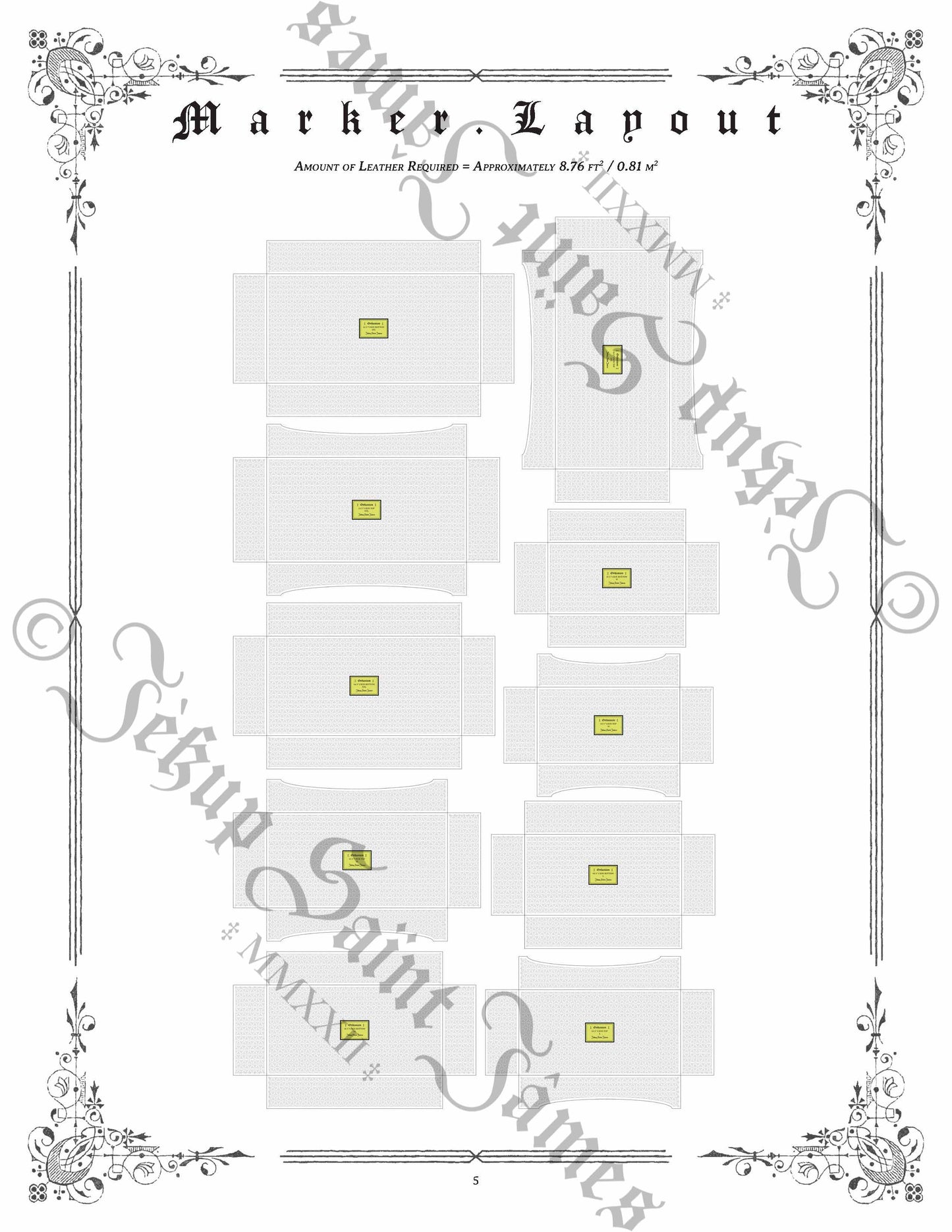 Orthanium: Vol. I: Rectangular Leather Box Sewing Digital Pattern {5 Sizes}