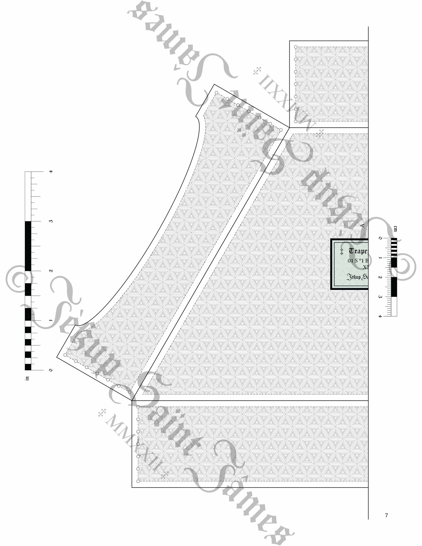 Trapezanium: Trapezoid Leather Box Sewing Digital Pattern {7 Sizes}