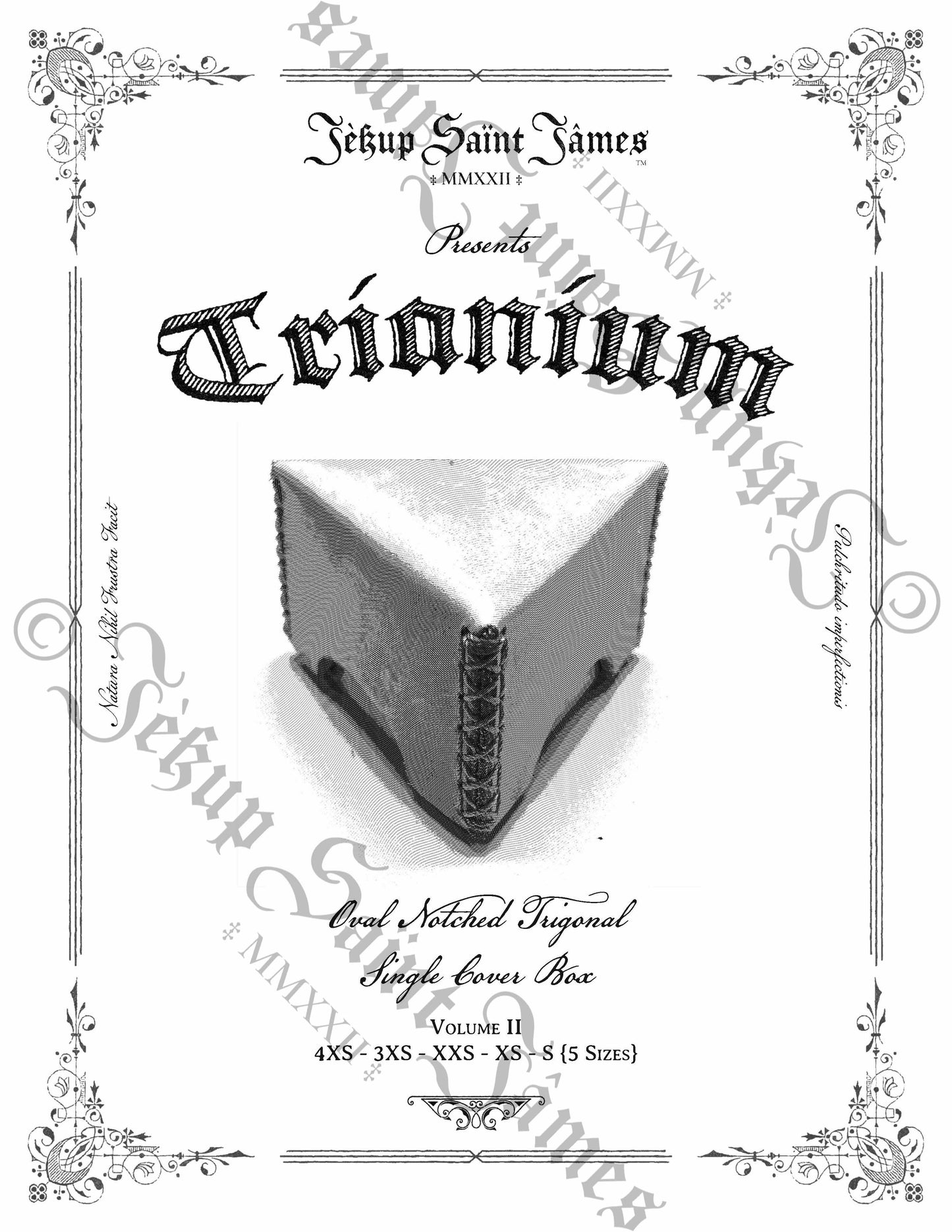 Trianium: Vol. II: Triangular Leather Box Sewing Digital Pattern {5 Sizes}