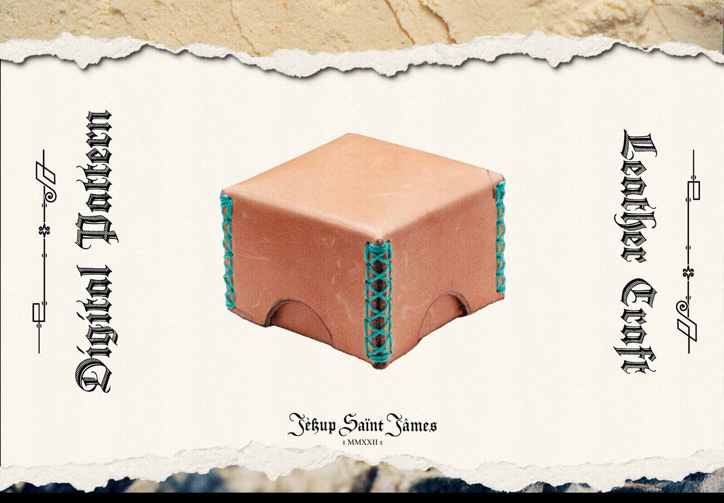 Tetranium: Vol. I: Square Leather Box Sewing Digital Pattern {5 Sizes}