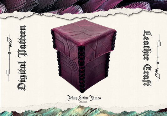 Tetraphoric: Tall Square Leather Box Sewing Digital Pattern {7 Sizes}